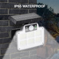 Solar PIR Motion Sensor Light Outdoor Garden Wall Security Flood Light With remote