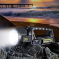 Multifunctional Solar Flashlight Powerful Camping Light Rechargeable Searchlight W5166