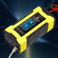 12V 10A LCD Pulse Repair Charger Motorcycle and Car Battery Charger Smart Fast Battery Charger