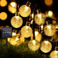 LED Solar String Light 5M Outdoor Crystal Ball Light Waterproof Garden Festival Decoration