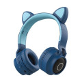 Cat ear bluetooth headset with built-in microphone