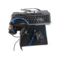 JG1300 4 in 1 Gaming RGB Piece Set  Wired Back-Light Keyboard