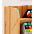 Wooden Storage Box Large-capacity Creative Multi-fraction Pen Holder Office Desktop Storage Rack