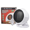 1800W Mini Indoor Fan Ceramic Heater with 3 Levels Rotation Continuous Temperature Control Warmth