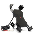 AS-50497 Motorcycle Universal Phone Holder With USB Port