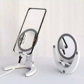 Foldable Portable Phone Holder with Mirrored Dressing Table