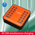 200W 40-Port USB Wall Charger Dual Digital Display Smart Charging Station - JG655