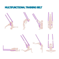 Waist Hind Leg Stretch Auxiliary Trainer Waist Elastic Belt Adjustable Yoga Exercise Belt