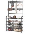 Shoe Rack Storage Corridor Coat Hanger Metal Finishing Cabinet Large Capacity