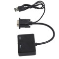 VGA to VGA and HDMI Splitter With USB Cable