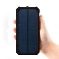 Waterproof Solar Dual USB Charger External Battery Smartphone Mini Power Bank