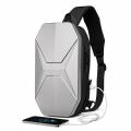 Waterproof Crossbody Shoulder Bag Hiking Hard Shell Chest Bag with USB Charging Port