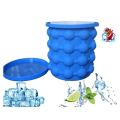 2 in 1 Space Saving Ice Maker Bucket Silicone Ice Bucket With Lid