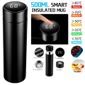 Stainless Steel Thermos Smart Water Bottle Leakproof Thermos with Temperature Display 500ml