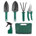 5-Piece Garden Tool Box Set With Portable Carrying Case For Patio Or Indoor Gardening