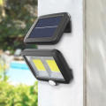 Waterproof Emergency Rechargeable LED Solar Wall Lamp PIR Motion Sensor Outdoor Street Light
