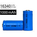 High Quality 3.7V LC Lithium Battery 16340 Rechargeable Battery