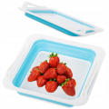 Refrigerator Silicon Foldable Silicone Storage Box Universal Pull-out Drawer