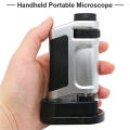 Multifunctional LED Microscope Magnifier 20-40x Observation Magnification Illuminated Handheld