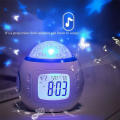 Star Projection Electronic Alarm Clock Projector Digital Alarm Clock With Music Thermometer Calendar