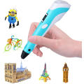 3D Pen with Colorful PLA Filament Refill, Compatible with PLA and ABS, Creative Toy