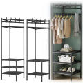 3-Tier Corner Storage Wardrobe Multifunctional Removable Storage Rack