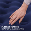 Flocked PVC Inflatable Air Mattress 1.91m x 1.37m x 22cm