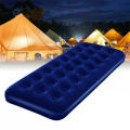 Flocked PVC Camping Single Mattress Inflatable Bed 1.85m x 76cm x 22cm