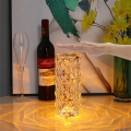 Crystal Rose Diamond Ambient Light Rechargeable RGB Touch Lamp