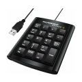 One-Handed USB 19-Key Wired Numeric Keypad for Laptop