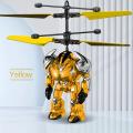 USB Rechargeable Gesture Controlled Flying Robot with Light Effects for Kids Indoor/Outdoor Play