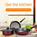 3-Piece Fine Iron Cooking Non-Stick Cookware Set