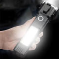 LED Rechargeable Waterproof Car Safety Hammer Flashlight with Window Breaker