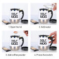 Automatic Stirring Coffee Cup Electric Stainless Steel Self-Blending Coffee Cup
