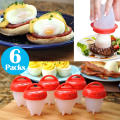 6 Pack Food Grade Silicone Egg Boiler Kitchen Tools