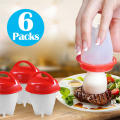 6 Pack Food Grade Silicone Egg Boiler Kitchen Tools