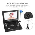 Portable HD DVD Player with LCD Screen, TV Tuner/Card Reader/USB/Game 9.8 Inch