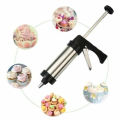 Pastry Decorating Gun Set Stainless Steel DIY Multi-Pattern Baking Tool Cookie Maker