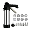 Pastry Decorating Gun Set Stainless Steel DIY Multi-Pattern Baking Tool Cookie Maker