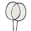 Unisex Iron Alloy Badminton Racquet with Cover