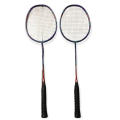 Unisex Iron Alloy Badminton Racquet with Cover