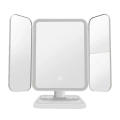 USB Rechargeable 76 LED Makeup Mirror, 3 Color Light Smart Complementary Makeup Mirror