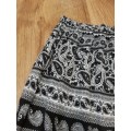 Black & White Patterned Harem/Gypsy Pants