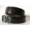 Louis Vuitton initiales black men's leather belt, 001173