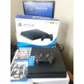 Clean PS4 SLIM with box Plus 1 controller & 2games 500gb hardrive Ready for testing Plug n play