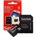 SanDisk - microSDHC Card with Adapter - 32GB