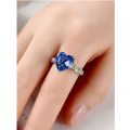 1 PC Fashion Heart Cubic Zirconia Ring For Women For Gift Wedding Engagement Jewelry