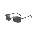 1pc Black Foldable And Fashionable Sunglasses, Uv Protection, Polarized Driving Sunglasses Unisex
