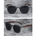 New Men Retro Wooden Frame Sunglasses Classic Brand Square Vintage Polarized Sunglasses Anti-UV Men