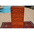 Burmese Teak Chest Of Drawers.   ----   Collections Only!!!